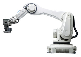 PNG Robot arm machine tool for industrial manufacture factory technology equipment machinery.