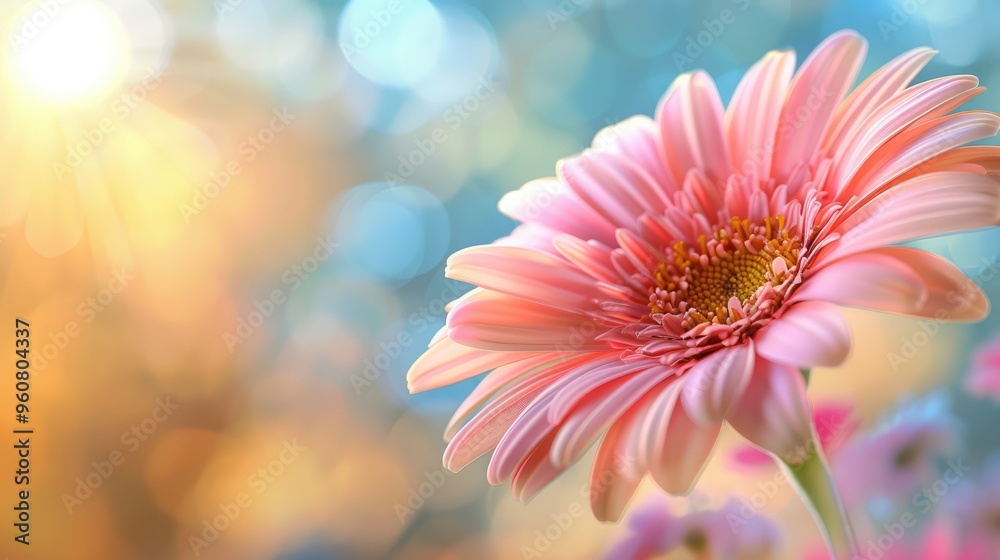 Canvas Prints Beautiful flower with soft colors blurred for background