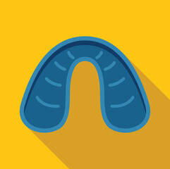 Blue mouth guard protecting teeth, providing safety and support for athletes and individuals