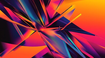 Abstract Geometric Background with Vibrant Colors