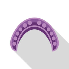 Bicycle bearing casting a long shadow on a white background