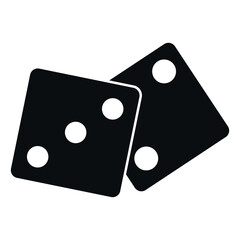Dices Vector Icon, symbol, and vector, Can be used for web, print, and mobile