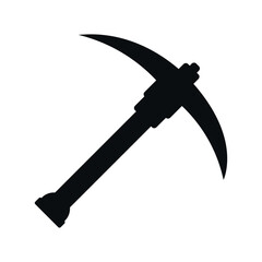 Pickaxe Icon, symbol, and vector, Can be used for web, print, and mobile