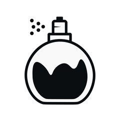 Obraz premium Perfume Icon, symbol, and vector, Can be used for web, print, and mobile 