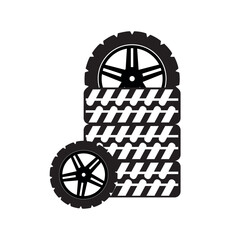 Pile Of Tires Icon symbol, and vector, Can be used for web, print, and mobile