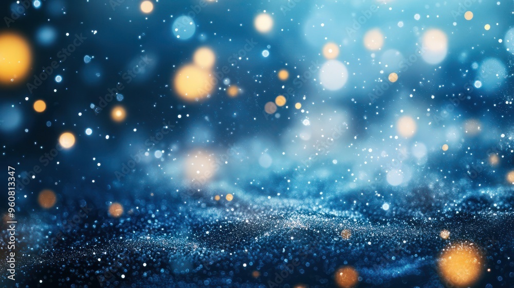 Wall mural abstract light new year or christmas background for advertising with copy space and place for text. 
