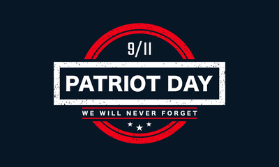 Patriot Day Background Design.