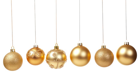 PNG Gold Christmas balls gold christmas jewelry.