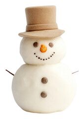 Fototapeta premium PNG Snowman winter white white background.