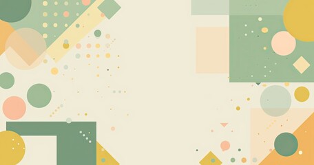 A colorful abstract design featuring geometric shapes and soft colors, ideal for backgrounds or creative projects.