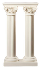 Obraz premium PNG Greek Ionic column architecture courthouse colonnade.