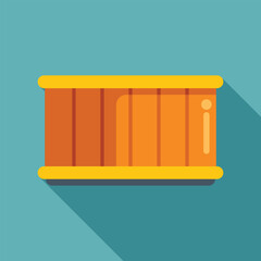 Relaxing hot tub made of natural eco friendly materials standing on a blue background