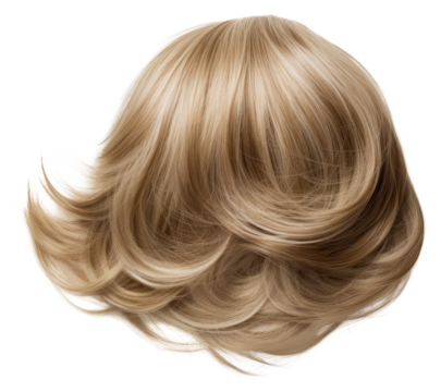 PNG Wig hair white background perfection.