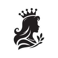 silhouette of a person with a crown