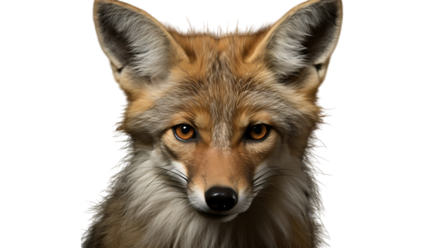 A Close-up of a Jackal - PNG