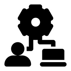  natural language processing, nlp, interaction, artificial intelligence, ai solid or glyph icon