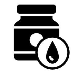 Vitamin icon for blood donation and health care.