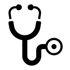 Stethoscope icon for health checks during blood donation.