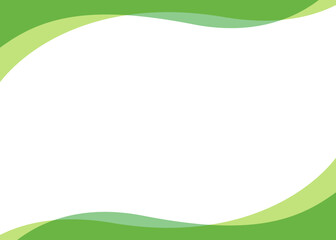 シンプルなデザインの曲線フレーム