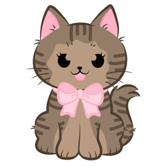 cute cat cartoon illustration