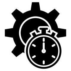 Productivity icon with glyph style	
