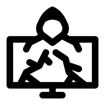 hacker behind computer screen clip art preview