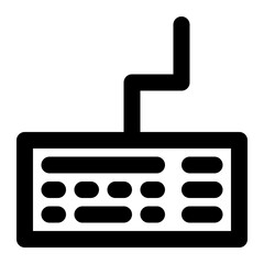 keyboard, keypad, input, information technology, computer outline icon