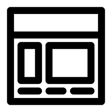 recommend clip art: interface, user interface, layout, homepage, information technology outline icon