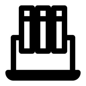 recommend clip art: library, books, laptop, computer, information technology outline icon