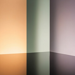 Orange, green, purple background