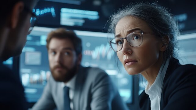 A dysfunctional team reveals the pressing need to redefine roles and rebuild trust, driving a transformation underscored by a close up business hitech concept