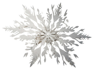 PNG Paper silver Glitter Snowflake snowflake plant white.