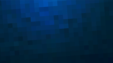 Gradient dark blue background. Geometric texture of blue squares. The substrate for branding, calendar, postcard, screensaver, poster, cover. A place for your design or text. Vector illustration
