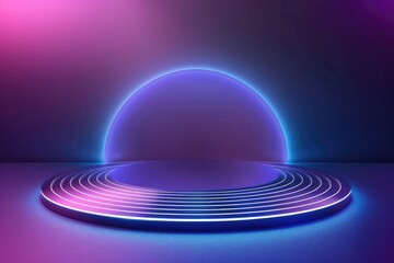 Fototapeta premium Abstract purple and navy blue futuristic background