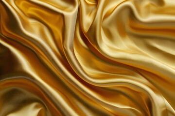 Obraz premium Gold fabric background with smooth luxurious texture and shimmering subtle sheen
