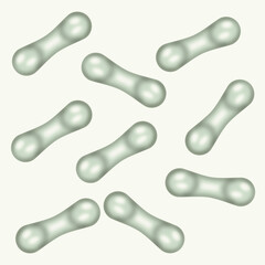 Fototapeta premium Probiotics are beneficial bacteria that live in the gut