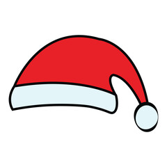 Santa claus hat icon symbol, and vector, Can be used for web, print, and mobile