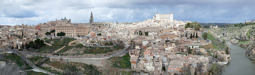 Alcazar citadel on hill above Toledo