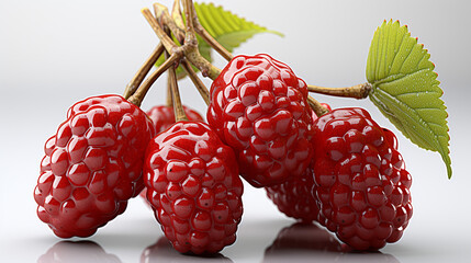 3d rendered photo of mulberry on a white background