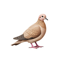 A PNG Cutout of a Dove Isolated on a Transparent Backdrop