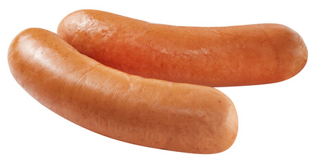 bright orange sausage 2 pieces