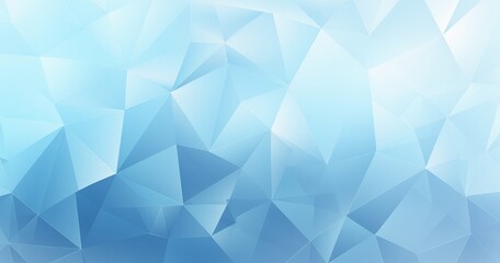 Fototapeta premium A geometric abstract background featuring various shades of blue and triangular shapes, ideal for digital design and presentations.