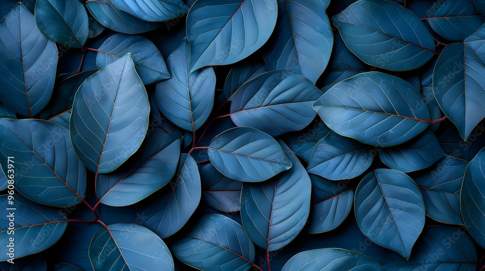 Wall mural dark blue nature background