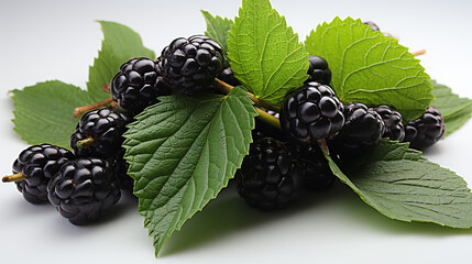 3d rendered photo of mulberry on a white background