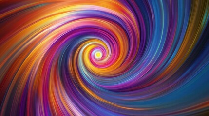 Abstract vortex of swirling colors, dynamic and vibrant, energetic visual art