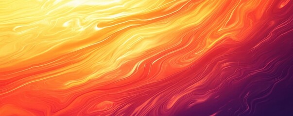 Obraz premium Fiery sunset gradient with fluid, swirling patterns, Abstract background, Heat and passion