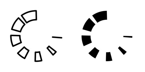 Loading bar icon template