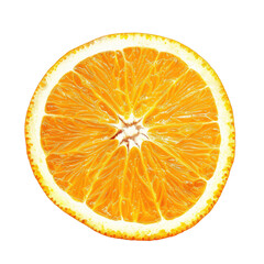 Orange Oval on White Background in 4K Quality