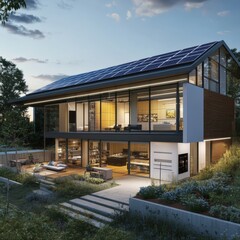 Fototapeta premium Expanding on Energy Efficiency and Modern Living