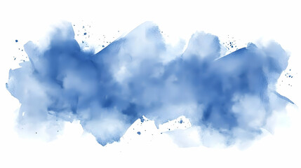 Obraz premium Abstract Blue Watercolor Wash Background Texture